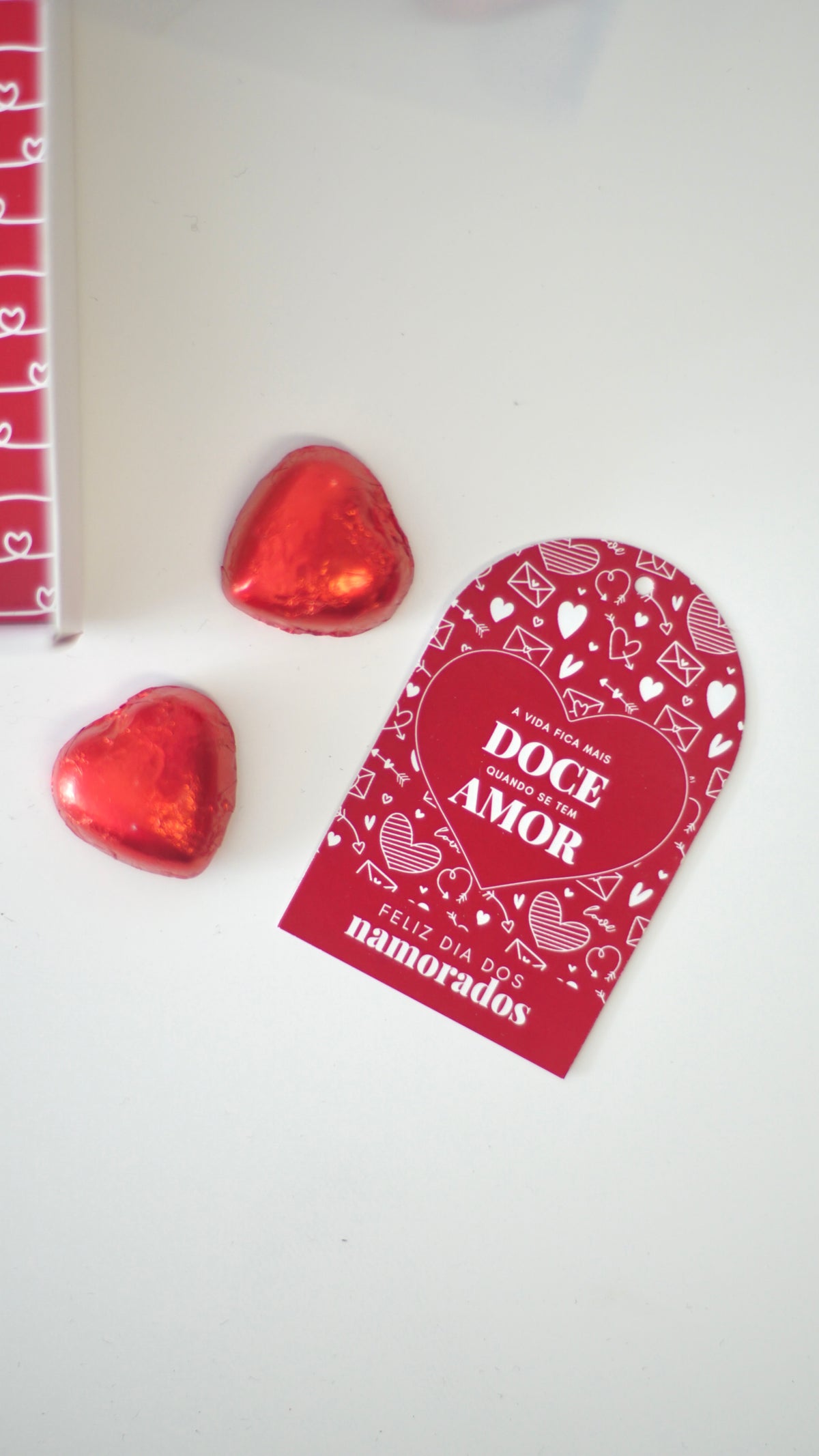 Labels with Hole - Valentine's Day - 20 Units