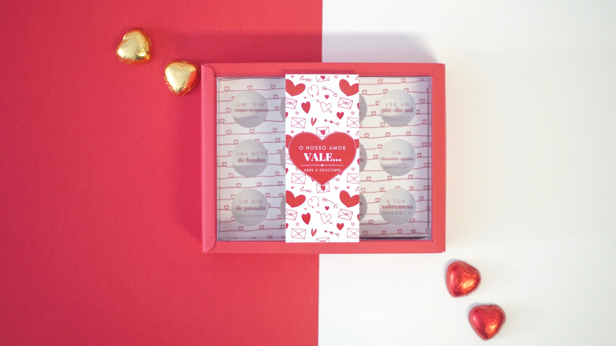 Box of 12 Vouchers - Valentine's Day - Red