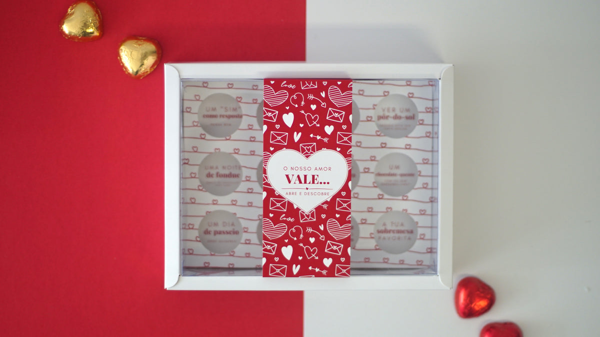 Box of 12 Vouchers - Valentine's Day - White