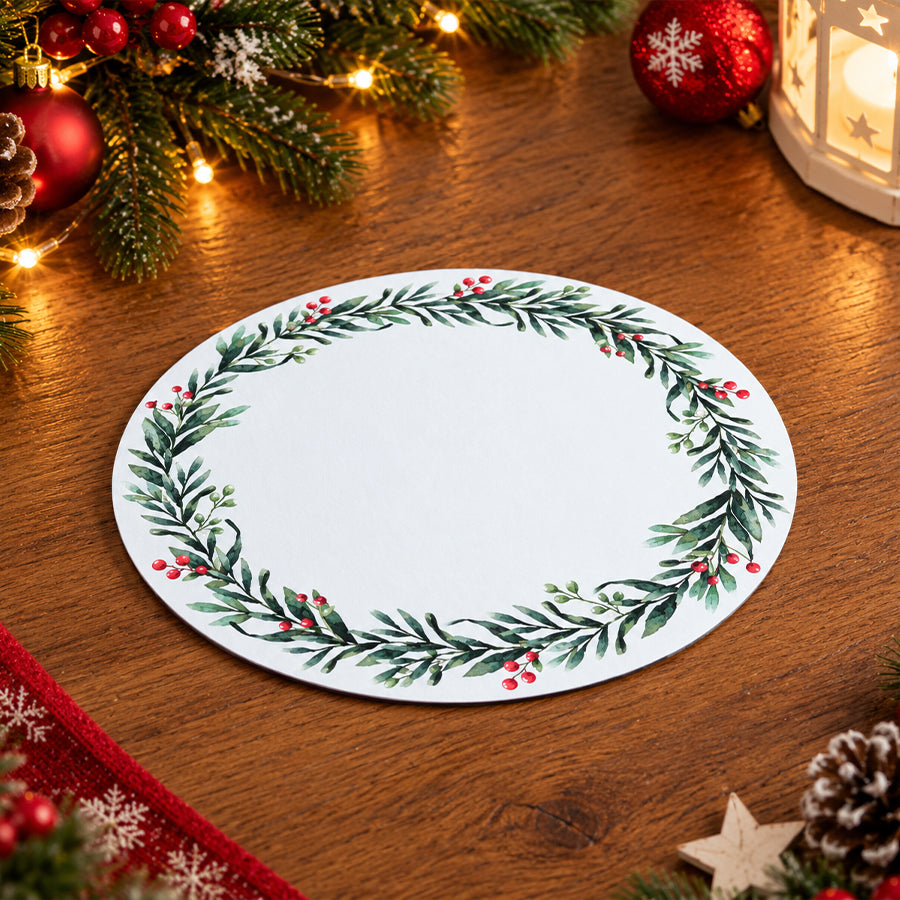 Base MDF Coroa de Natal 30 cm