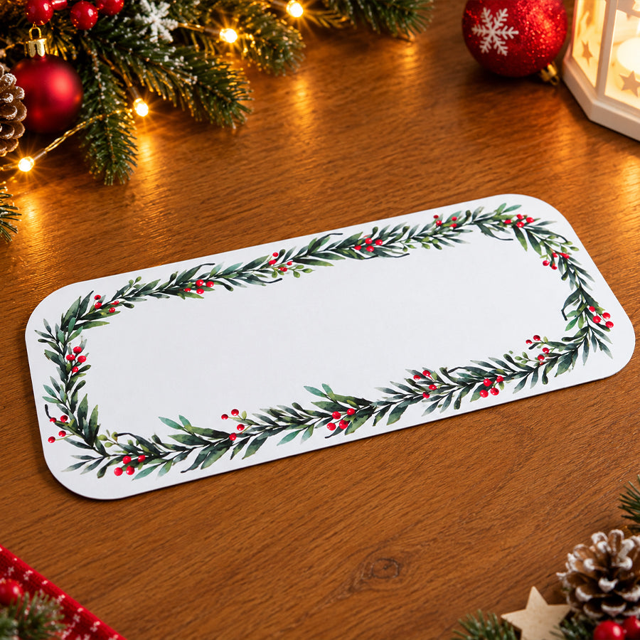 Base Retangular MDF Torta de Natal 35x20cm