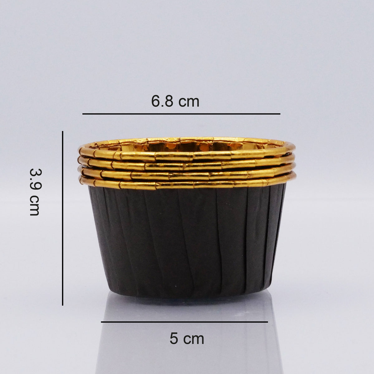 Brown &amp; Gold Cupcake Capsules