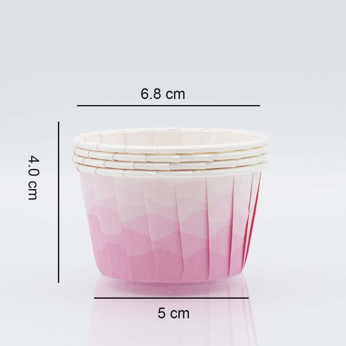 Cápsulas Cupcake Mármoreado Rosa - 24UN