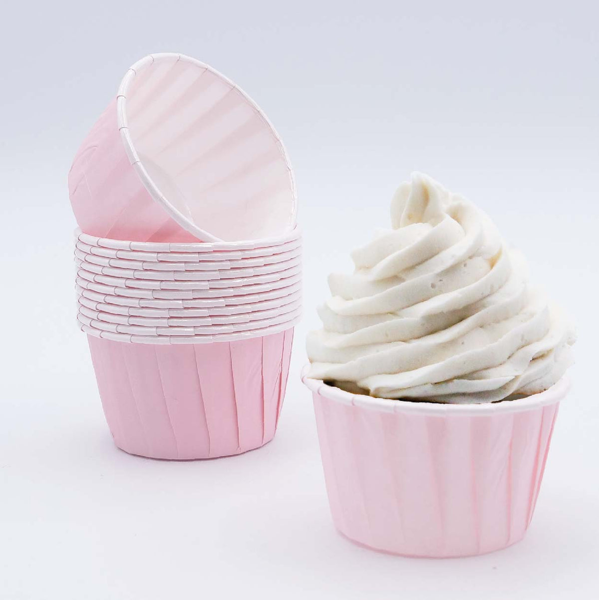 Cápsulas Cupcake Rosa Bebé