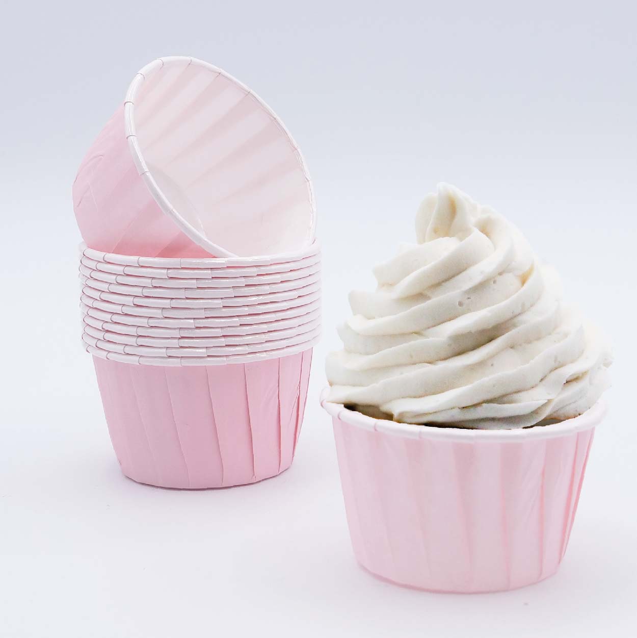 Cápsulas Cupcake Rosa Bebé