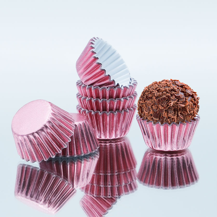 Forma Brigadeiro Metalizada nr.5 Rosa Bebé