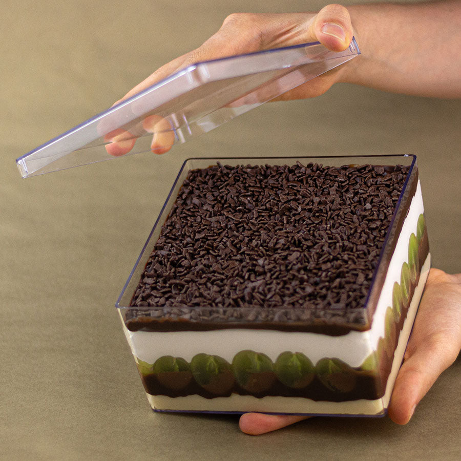 Square Crystal Cake Box