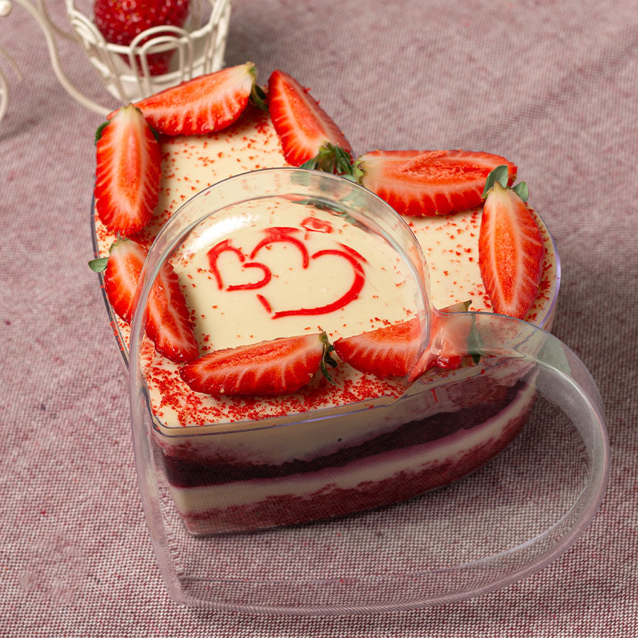 Crystal Heart Cake Box