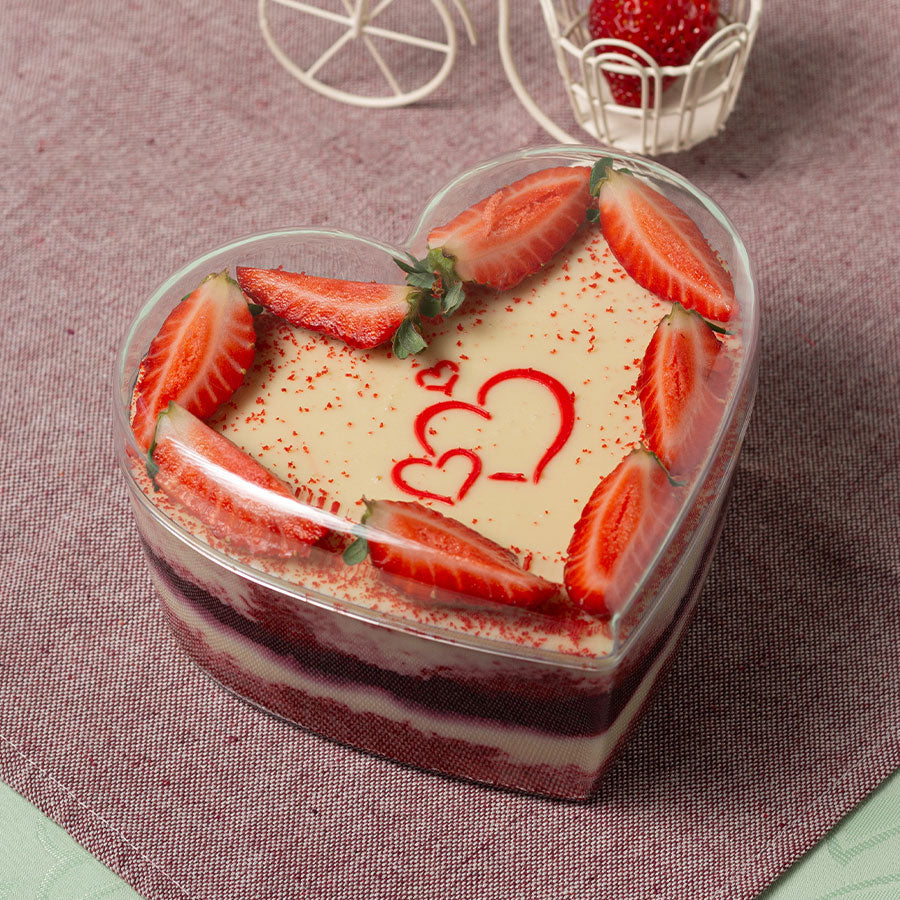 Crystal Heart Cake Box