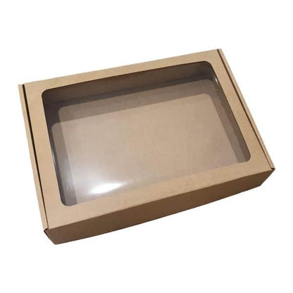 Caixa Cartão Cabaz c/Janela 29x21x6cm - PACK 10UN