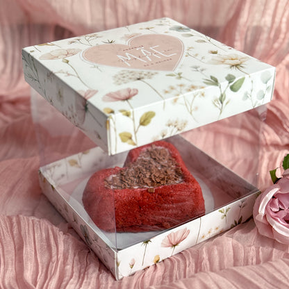 Caixa Rosa 15x15x15 c/ Etiqueta - Dia da Mãe