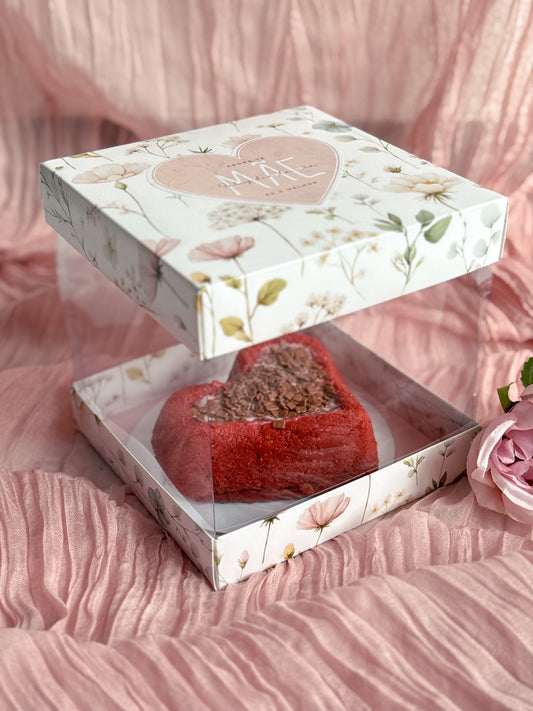 Caixa Rosa 15x15x15 c/ Etiqueta - Dia da Mãe