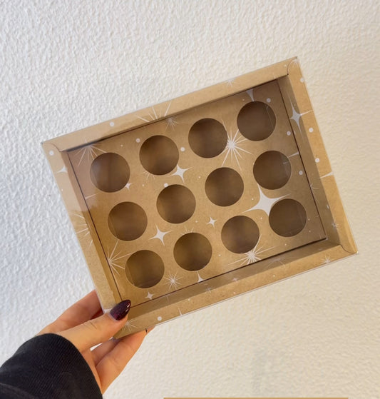 Caixa 12 Doces Kraft c/ Estrelas - 10 Unidades