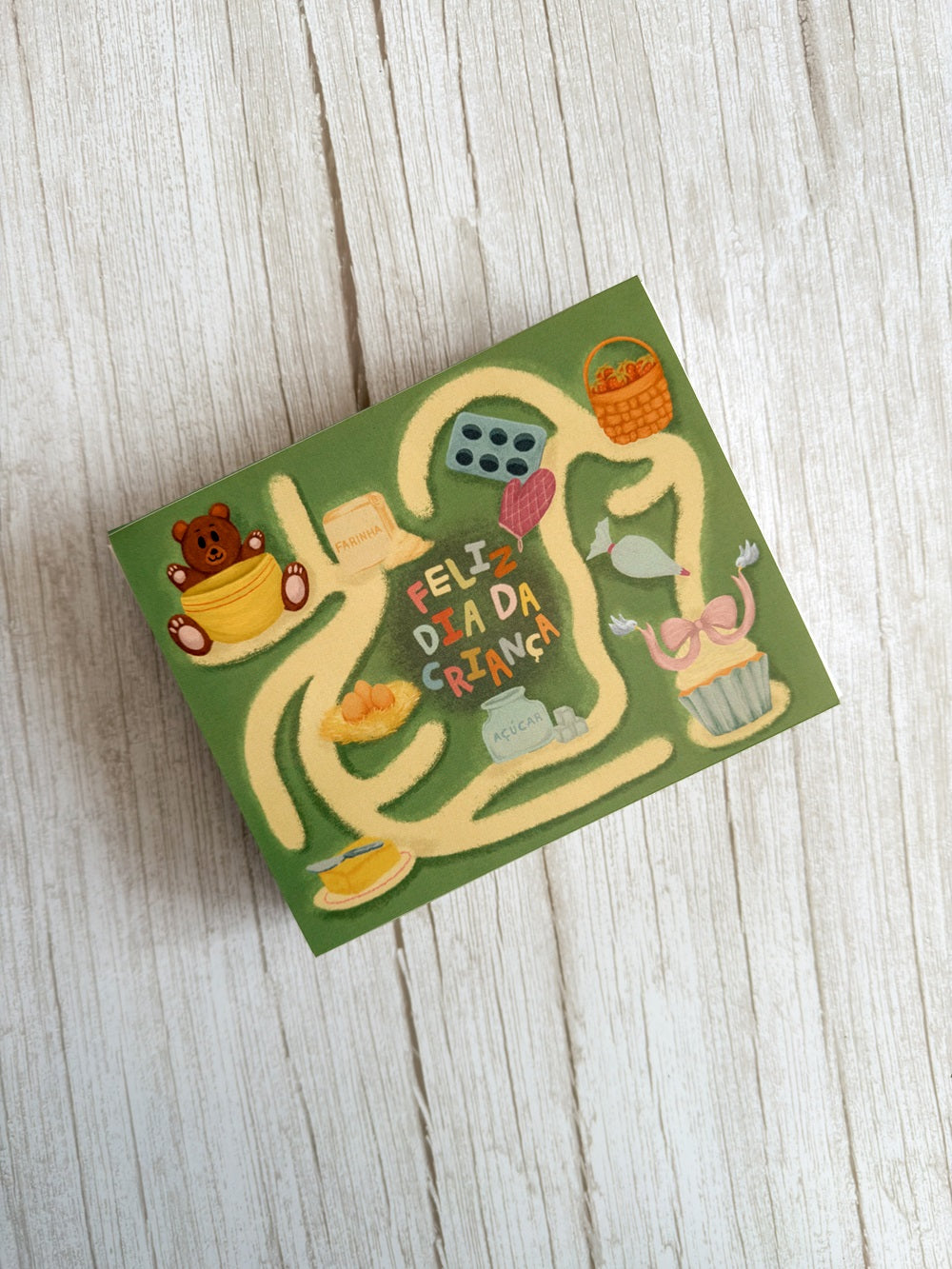 Caixa 18x14cm 6 Doces + Espaço c/ Manga - Dia da Criança