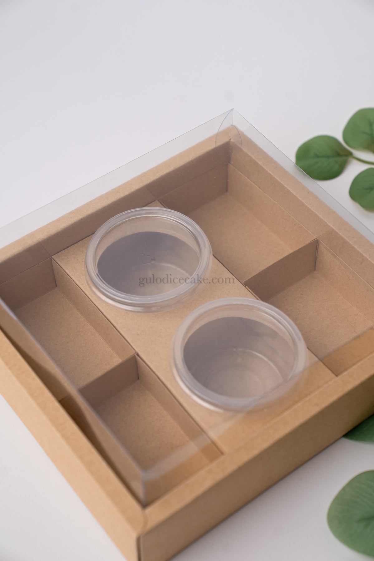 Caixa Fondue c/ Taças + Divisórias c/ Tampa PVC - Kraft