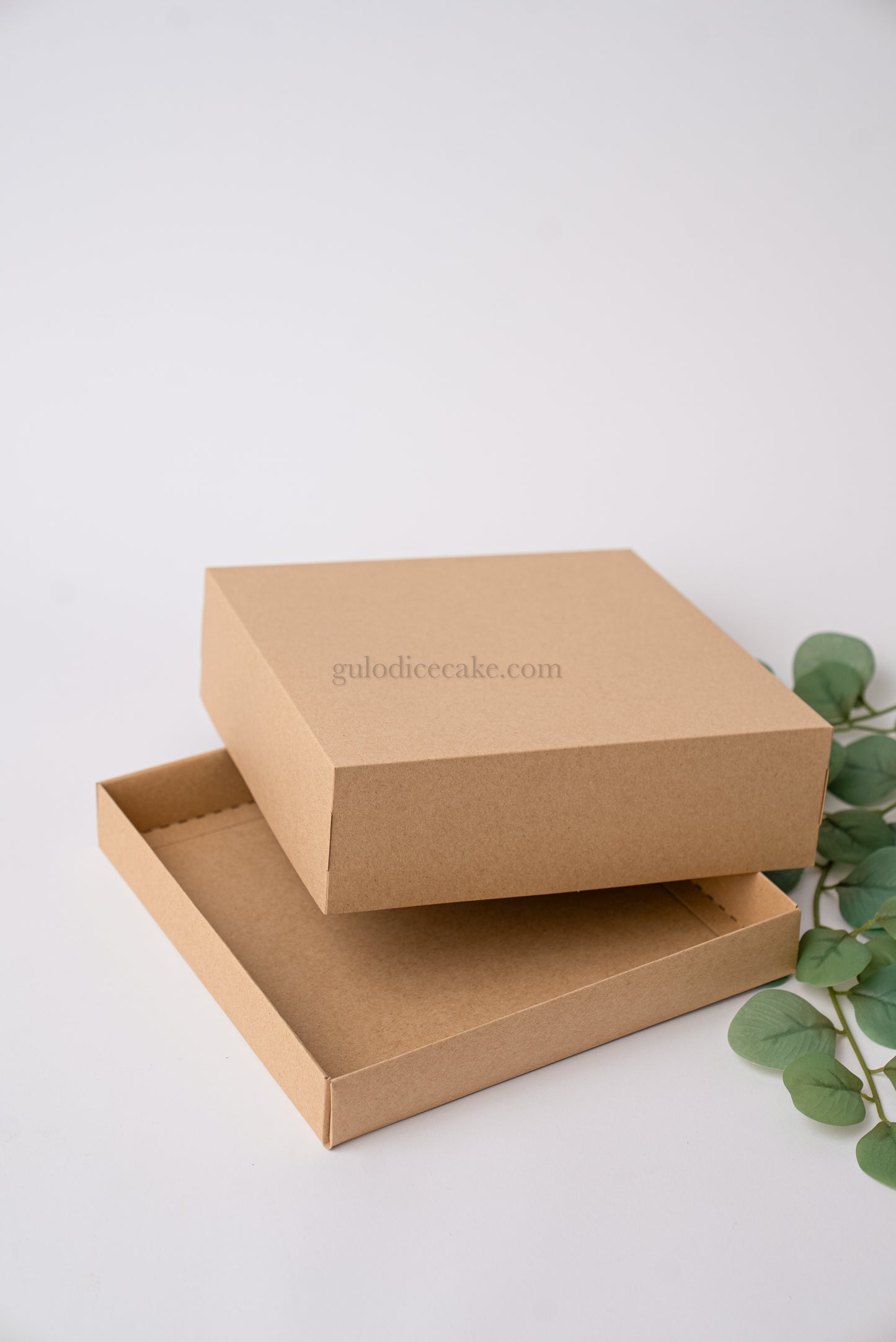 Caixa 25x25x4 com Tampa Cartolina - Kraft