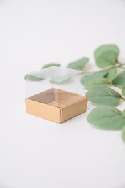 Caixa 5,5x5,5x2cm c/ Tampa PVC - Kraft