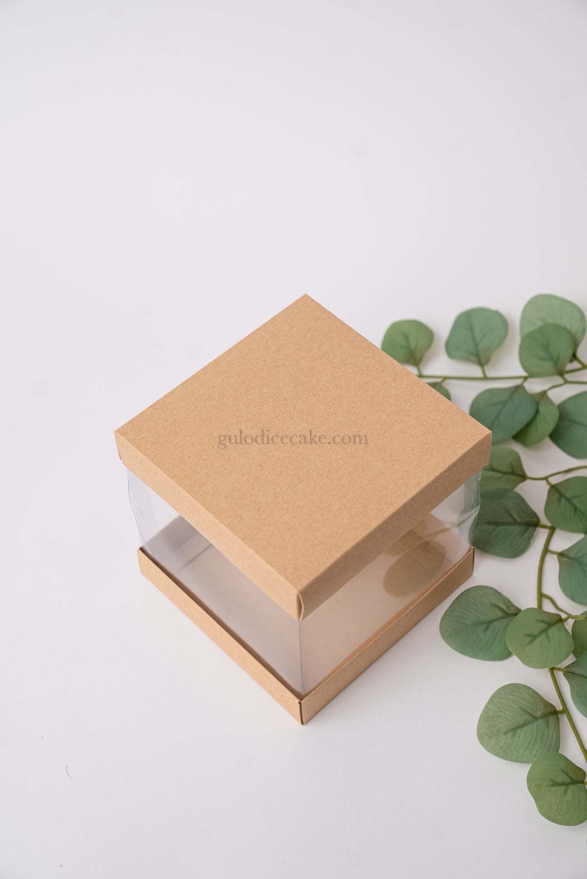 15x15x15 Box with PVC Lid - Kraft
