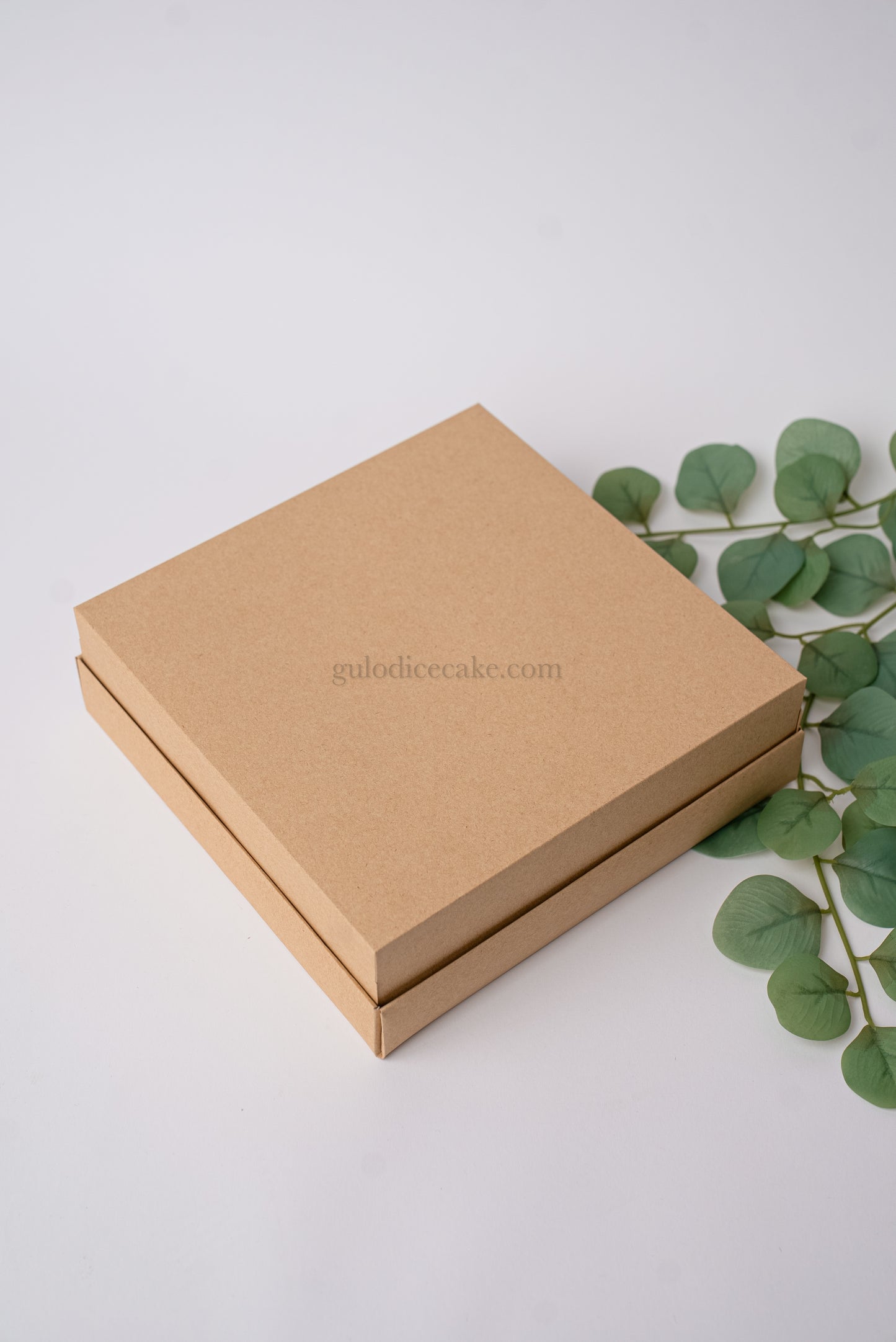 Caixa 25x25x4 com Tampa Cartolina - Kraft
