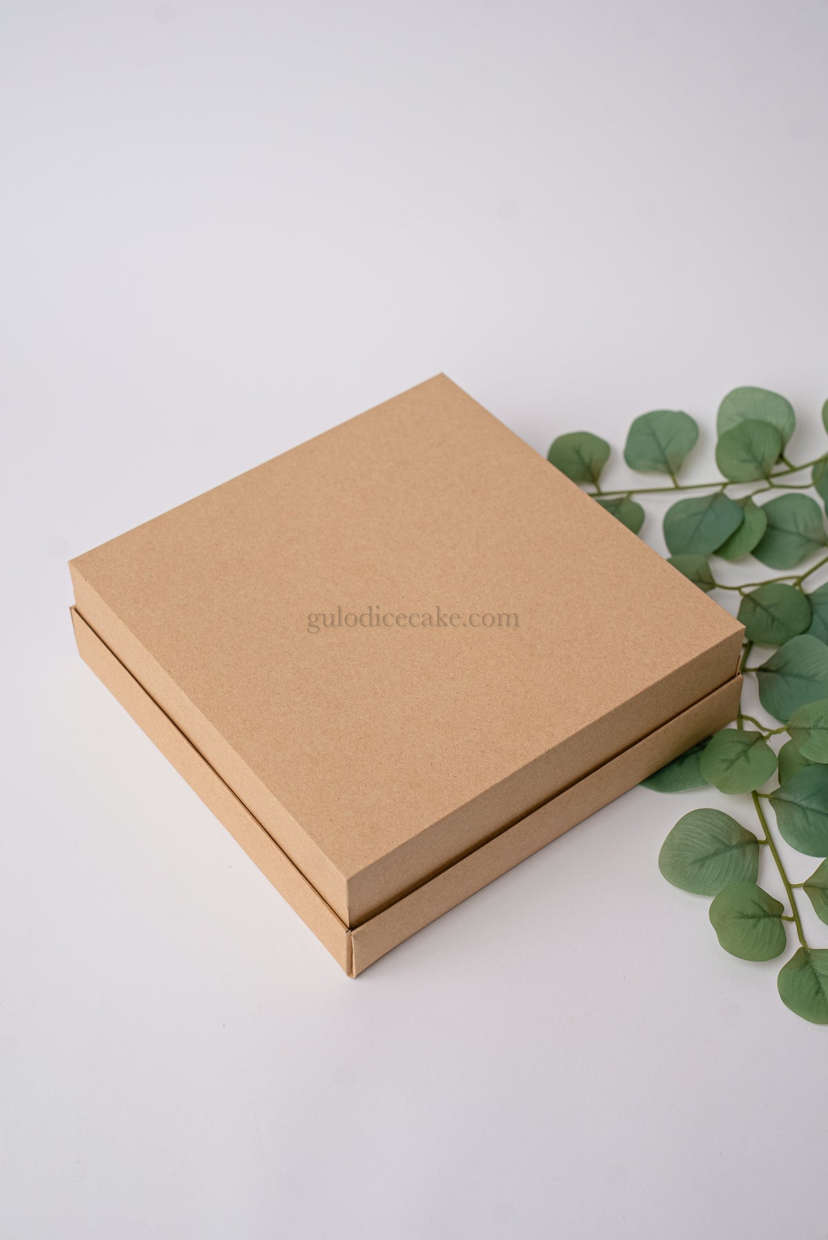 Caixa 25x25x4 com Tampa Cartolina - Kraft