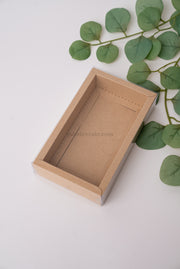 Box 19x11x3.5 with PVC Lid – Kraft