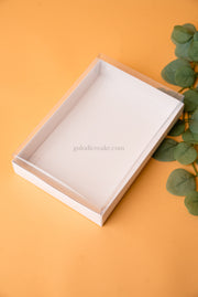 Box 25x17x4 with PVC Lid – White