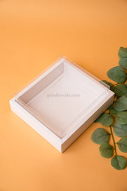 Box 20x18x5cm with High Lid PVC - White