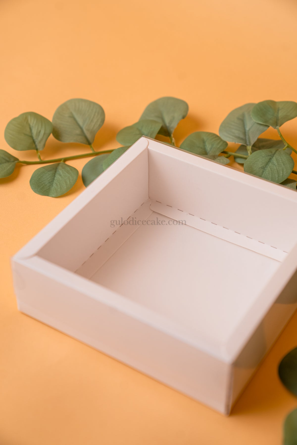 Box 14x14x5 cm with PVC Lid – White