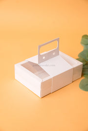Handle for Box 9.5x13.5x5 with PVC Lid - White