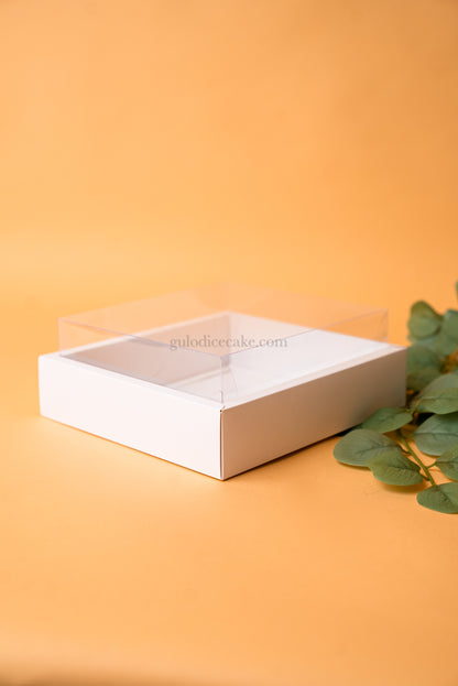 Caixa 20x18x5cm c/ Tampa Alta PVC - Branca