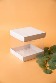 15x15x15 Box with PVC Lid - White