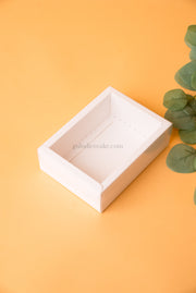Box 13.5X9.5x5CM with PVC Lid - White
