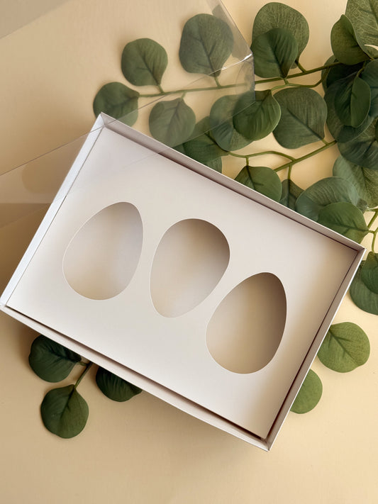 Caixa Trio Ovos 100/150g - Branca