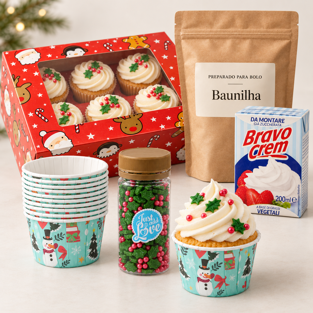 Kit Cupcakes Natalícios