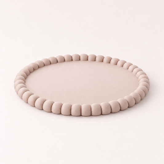 Bandeja Pérola 15cm - Rosa Bebé