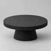Prato de Bolo Plissado Pequeno 15x6.5cm - Preto