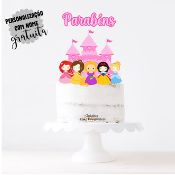 Topo Princesas Cute - Ref. 001