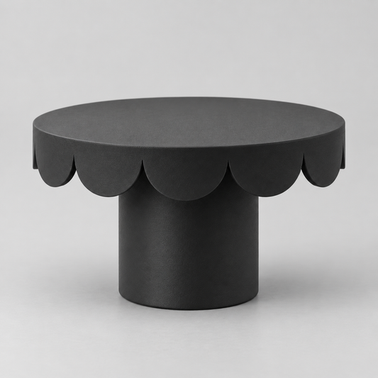 Prato de Bolo Pétala - Preto
