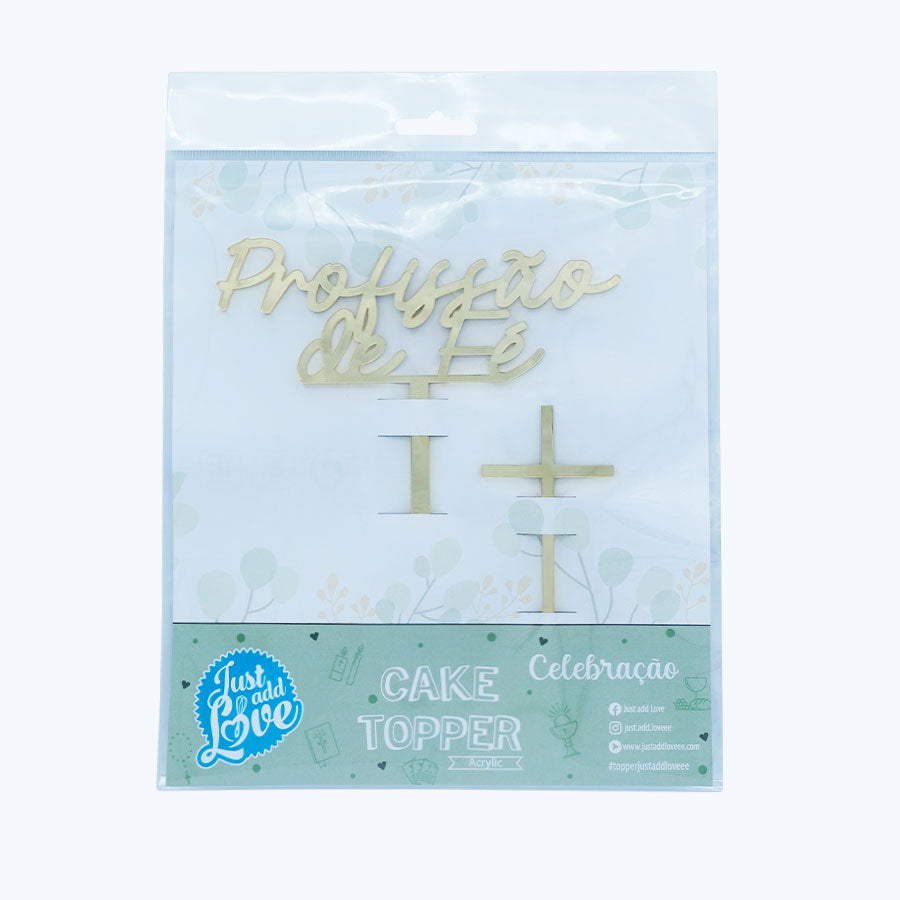 Acrylic Faith Profession Topper