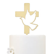 Cross Topper with Dove