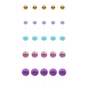 Conjunto Esferas Violeta, Rosa & Azul