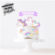Unicorn Cake Topper - Ref. 002
