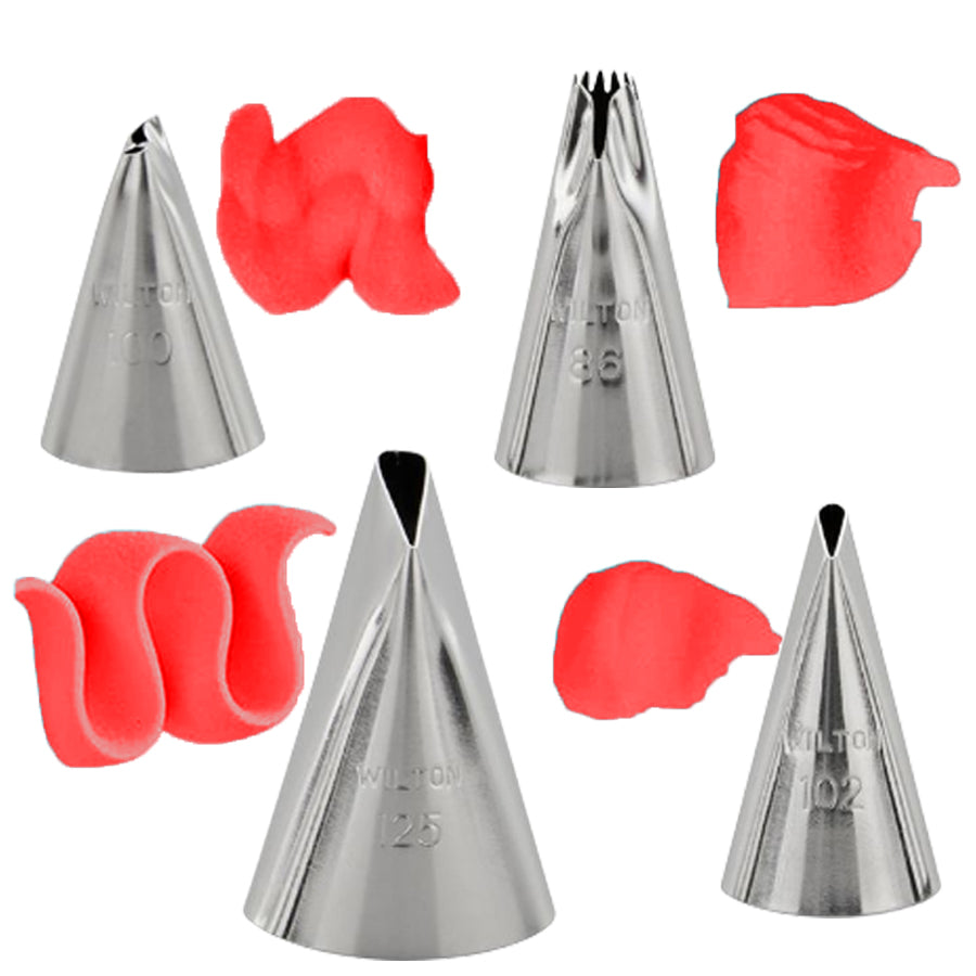 Set of 4 Pastry Nozzles #003, #005, #016, #018