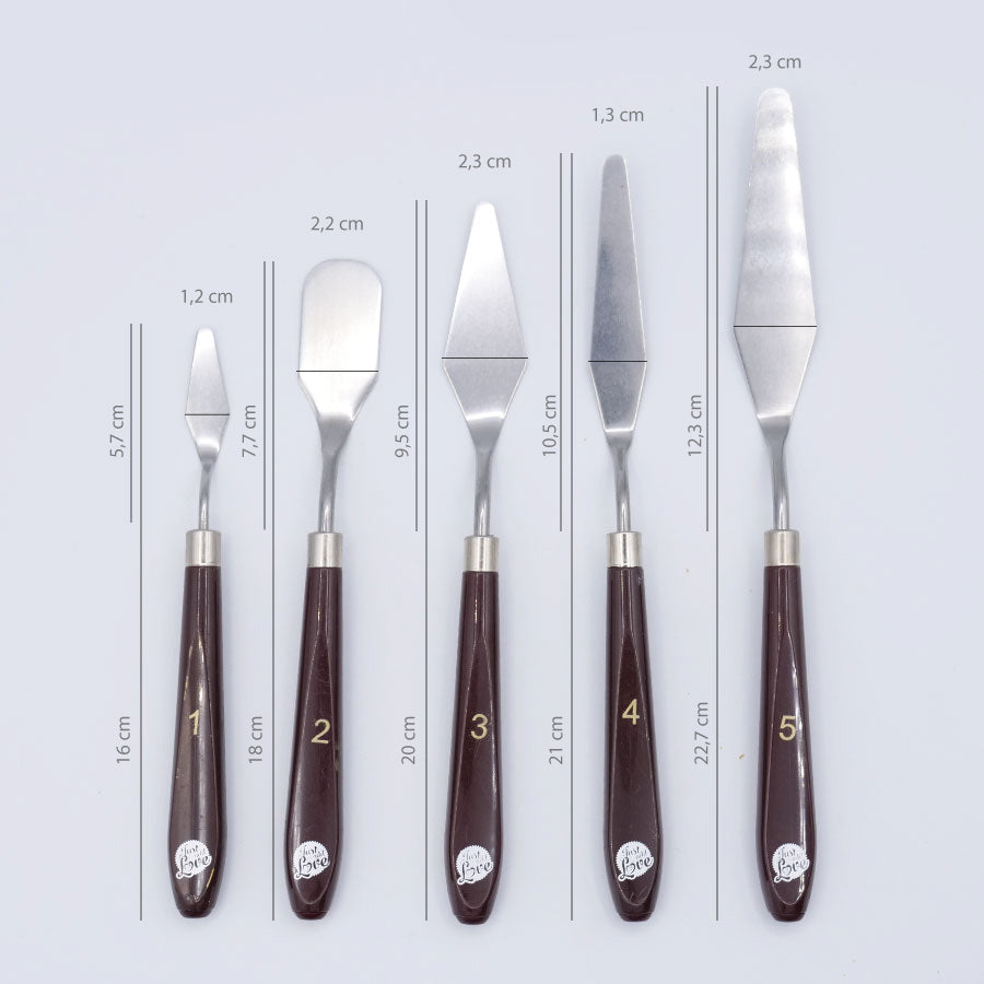Set of 5 Spatulas