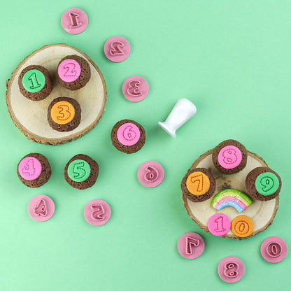 Kit Carimbos Números Fofos