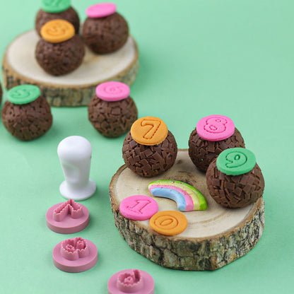 Kit Carimbos Números Fofos