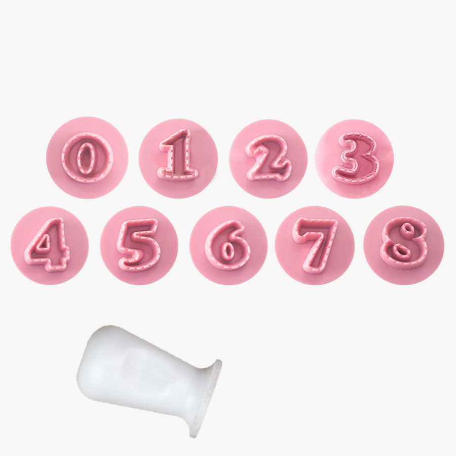 Kit Carimbos Números Fofos