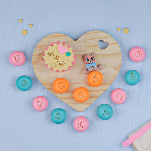 Kit Carimbos Letras Fofas