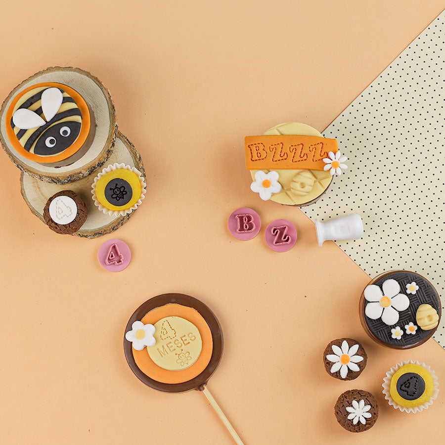 Kit Carimbos Letras Fofas