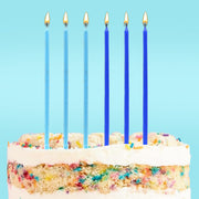 Tall White Candles with Gold Detail
